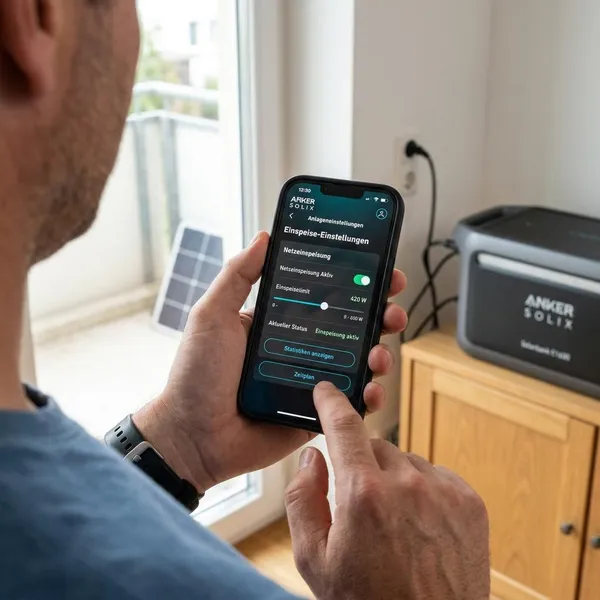 anker solix 3 pro einspeisung einstellen