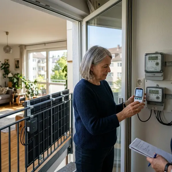 balkon solaranlage einspeisung messen