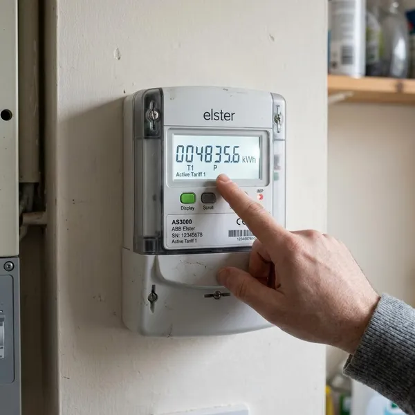 Elster Stromzähler am Display ablesen