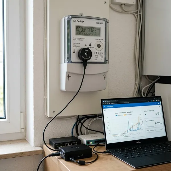 Logarex Stromzähler auslesen Schritt für Schritt