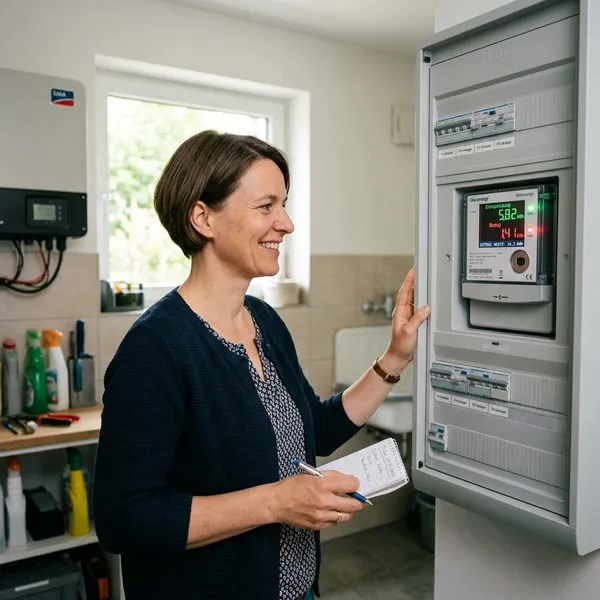 Wenn poweropti keine Einspeisung zeigt