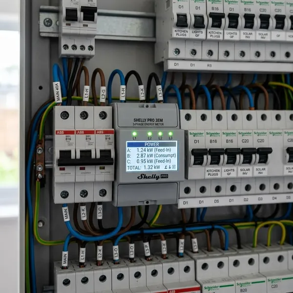 shelly pro 3em einspeisung messen